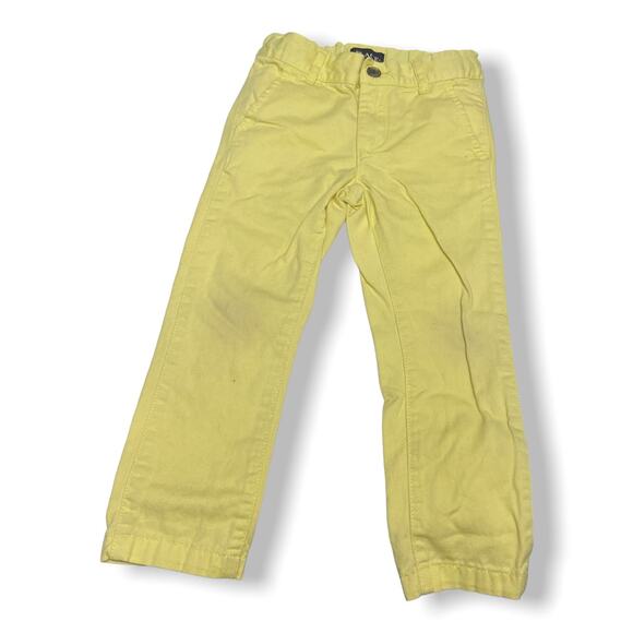 Children's Place Boys Pants Size 4 Light Yellow Casual Easter Spring Summer - Picture 1 of 6